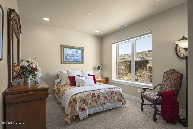 an aerial view of residential house with outdoor space