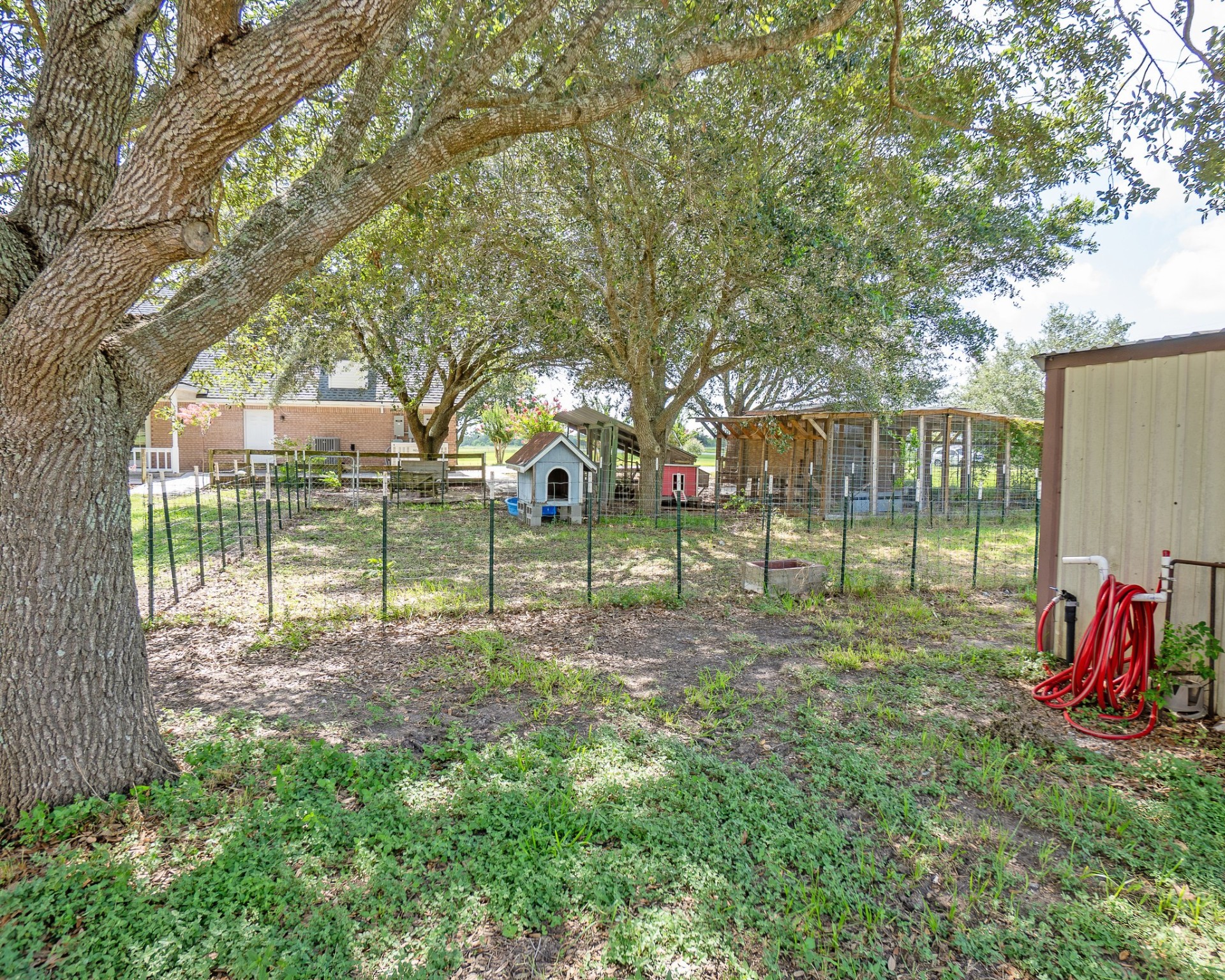 214 Williams Road Bay City, TX 77414 - Photo 18 of 48 a view of outdoor space with deck and trees