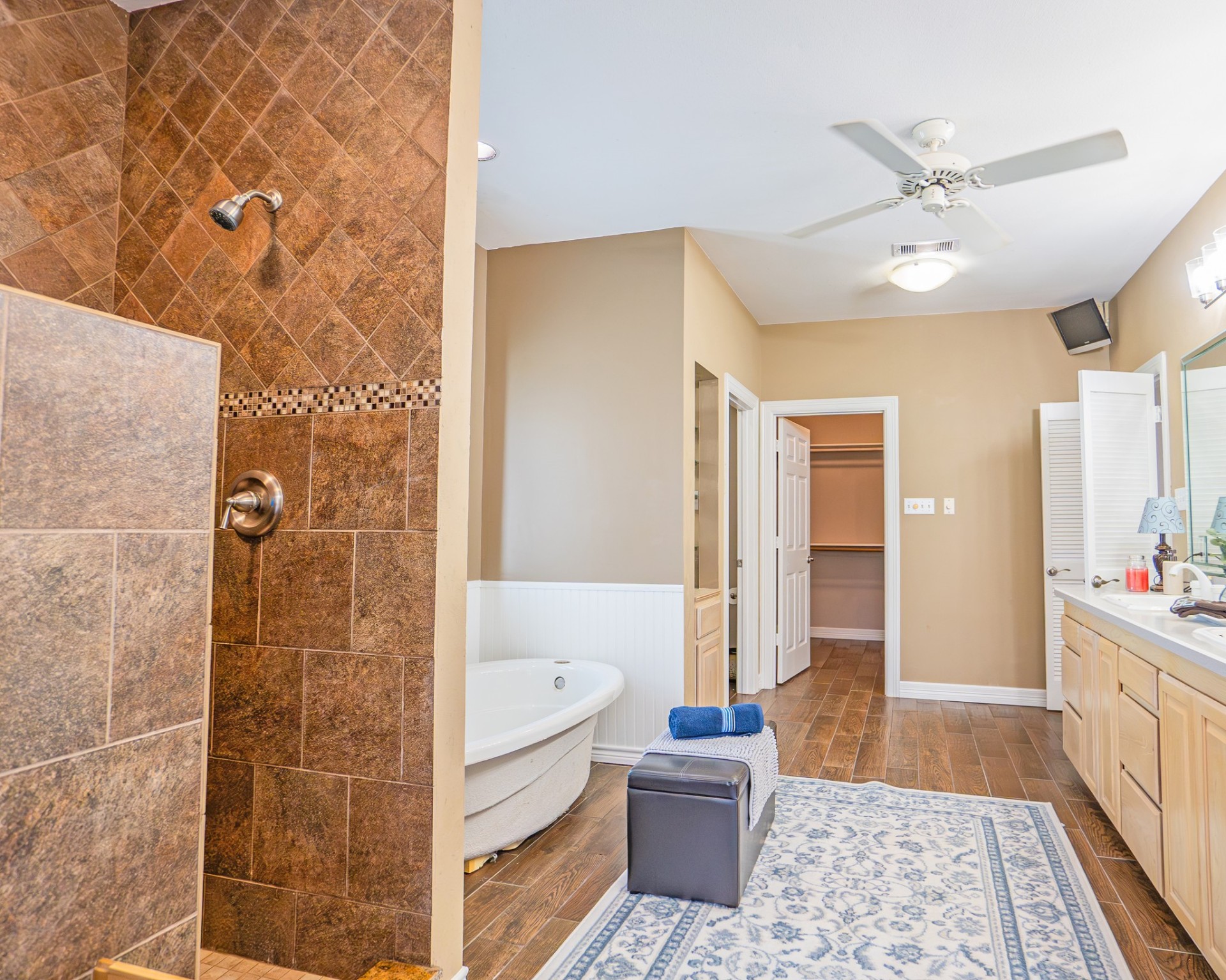 214 Williams Road Bay City, TX 77414 - Photo 42 of 48 a bathroom with a tub shower and sink