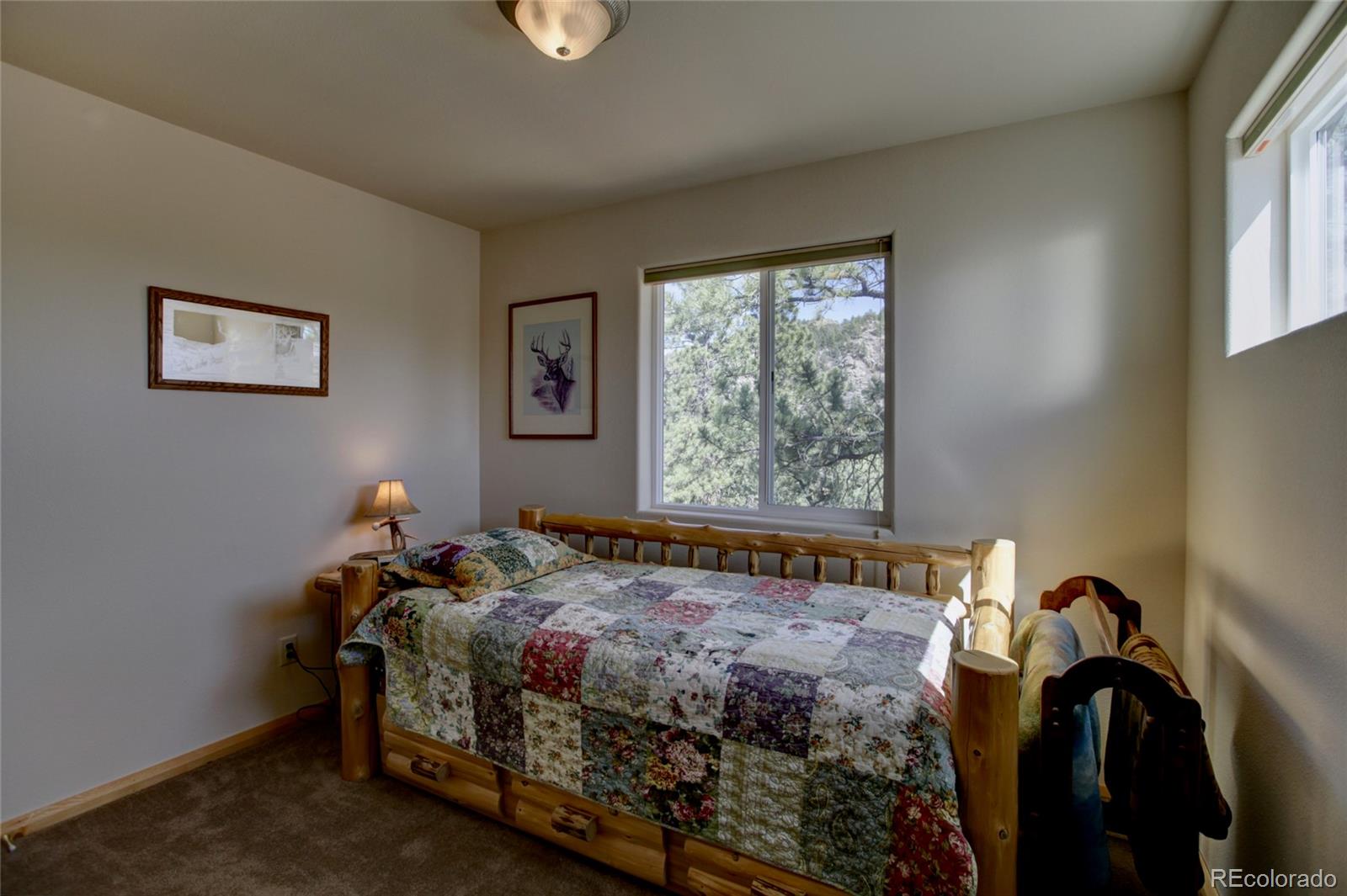 530 Red Feather Road Cotopaxi, CO 81223 - Photo 26 of 46 a bedroom with a bed and a window