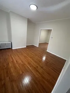 wooden floor in a hall with an entryway