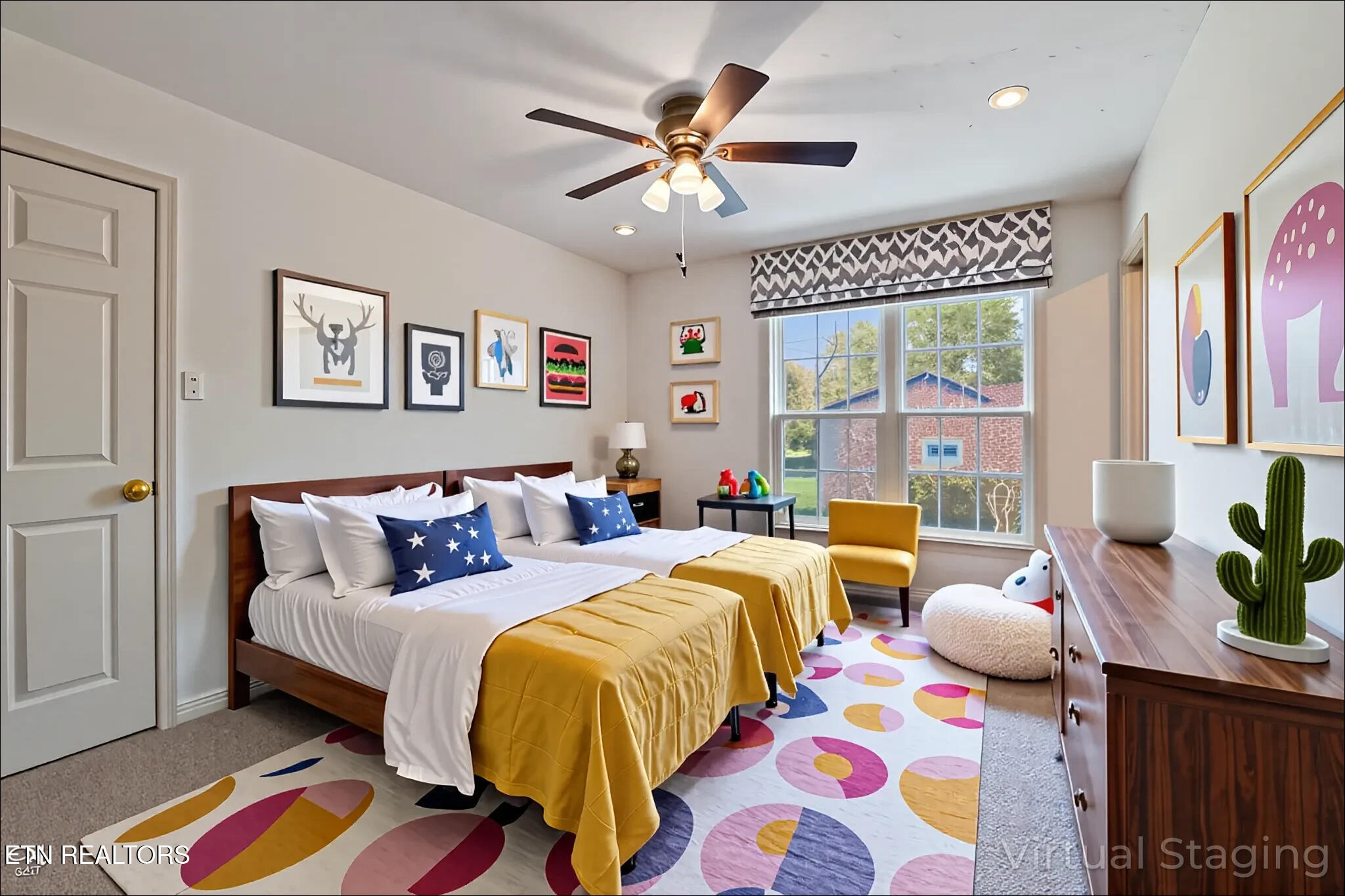 105 West Melbourne Road Oak Ridge, TN 37830 - Photo 36 of 59 Bedroom 2 virtually staged