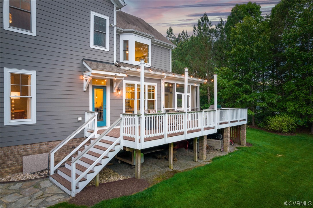 11724 Winterpock Road Chesterfield, VA 23838 - Photo 45 of 50 a view of a house with a backyard and deck