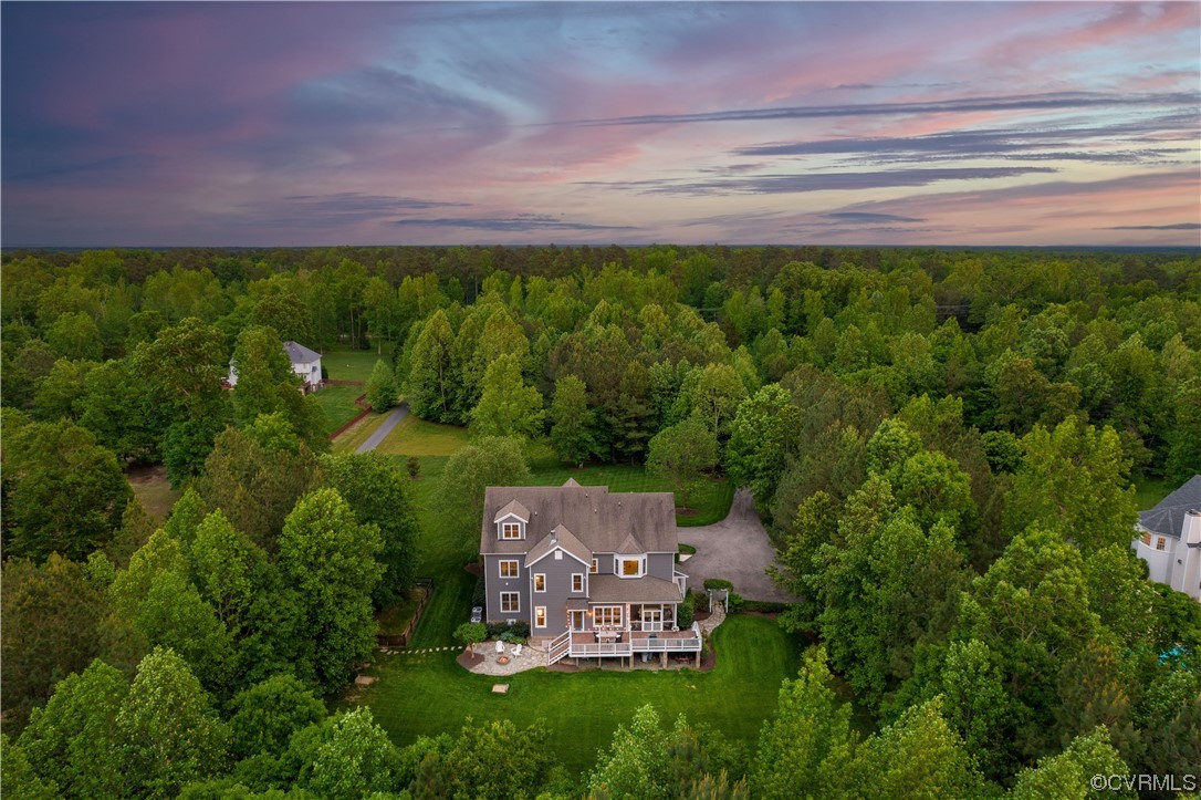 11724 Winterpock Road Chesterfield, VA 23838 - Photo 47 of 50 an aerial view of a house with a yard basket ball court and outdoor seating