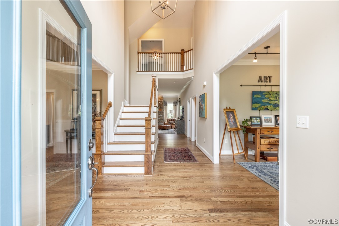 11724 Winterpock Road Chesterfield, VA 23838 - Photo 6 of 50 a view of entryway and hall with wooden floor