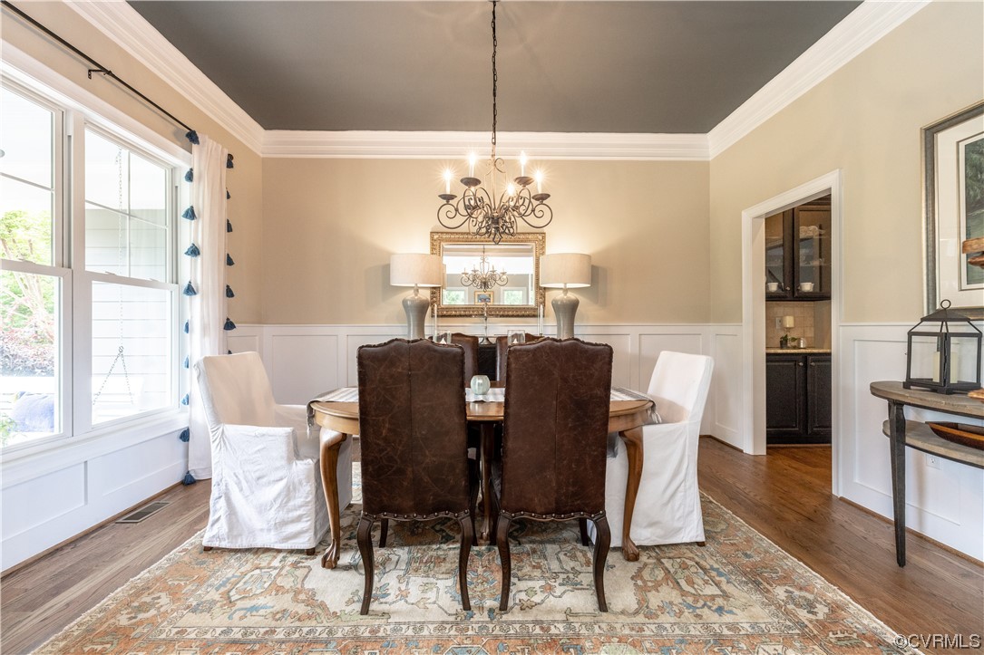 11724 Winterpock Road Chesterfield, VA 23838 - Photo 8 of 50 a view of a dining room with furniture window and wooden floor