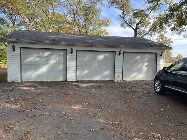 a view of a car garage