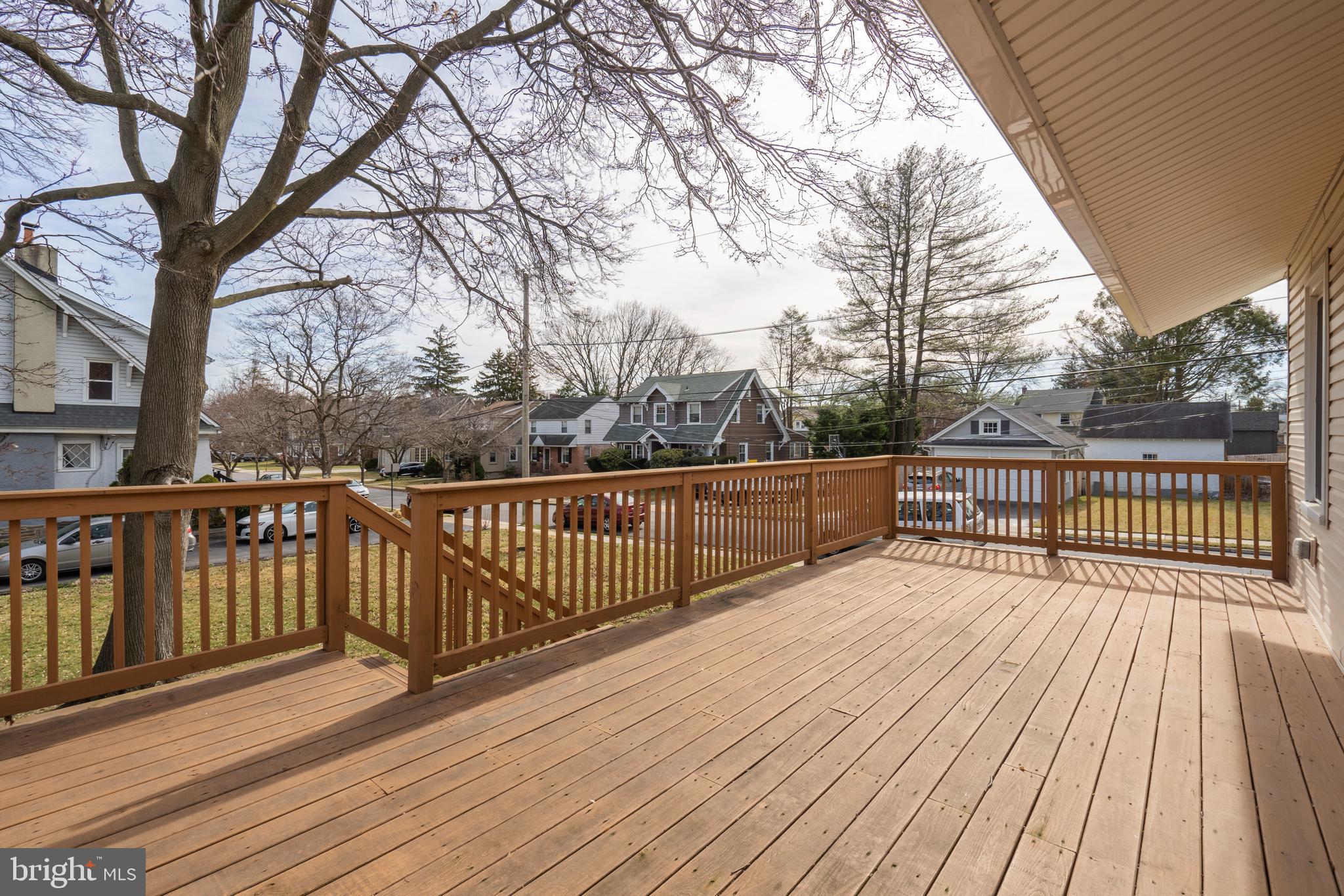 1201 Darby Road Havertown, PA 19083 - Photo 8 of 37 Deck overlooks the large level Yard.