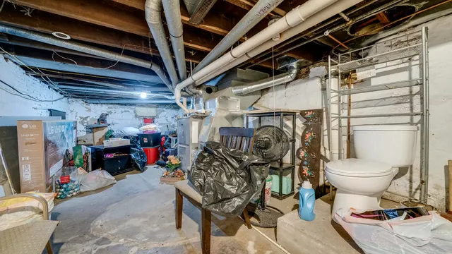 a view of storage and utility room