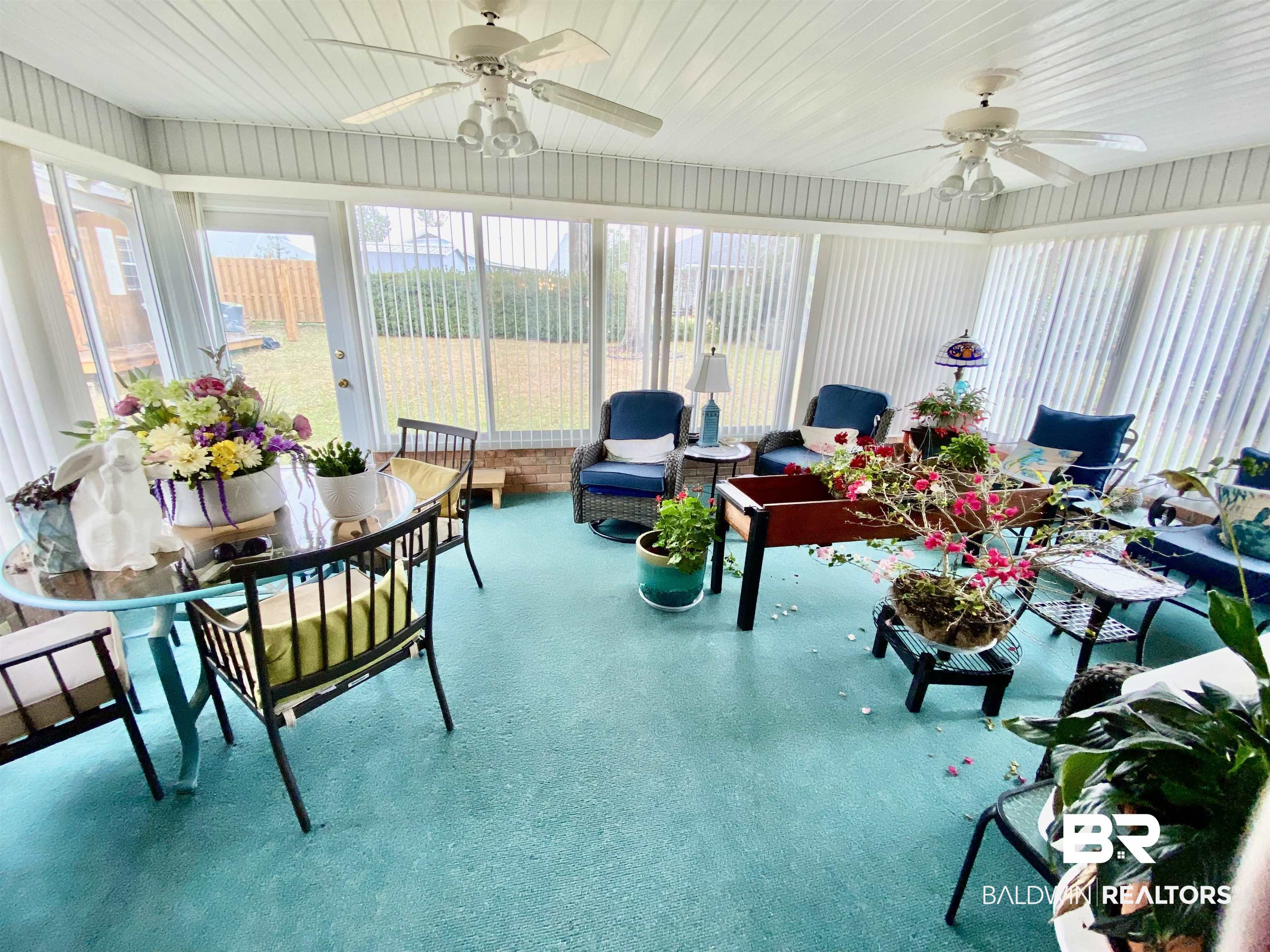 2872 Avenida Alberto Lillian, AL 36549 - Photo 15 of 31 Sunroom with ceiling fan