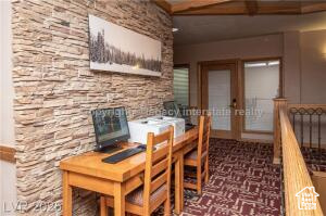 223 Hunter Road, Unit B303 Brian Head, UT 84719 - Photo 46 of 49 Dining space featuring an office area and french doors