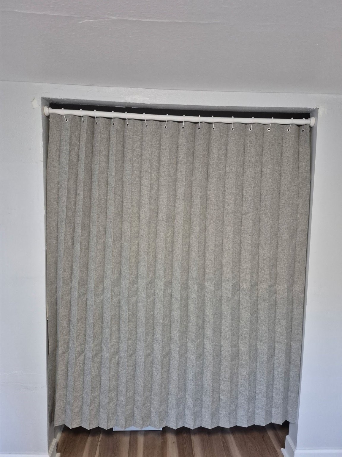 4123 Littlecrest Road Houston, TX 77093 - Photo 13 of 16 a view of a curtain with a black gate