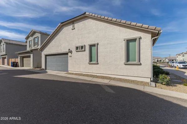 a view of a pathway of a building