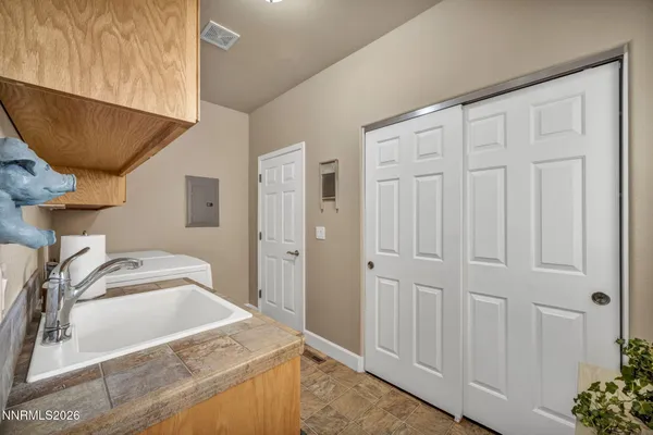 a view of a yard with trees