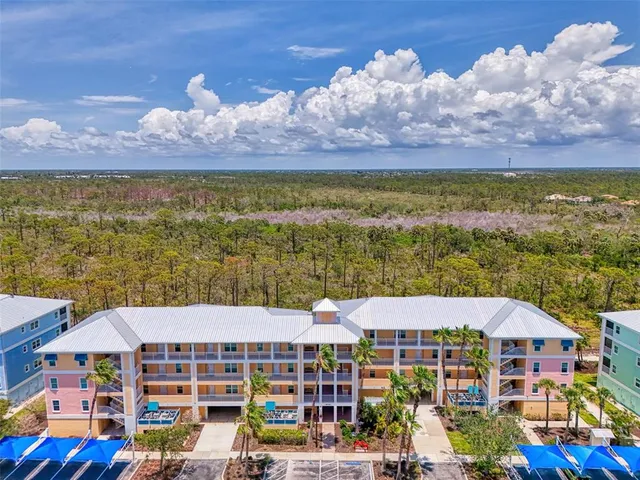 a view of a city with an ocean view