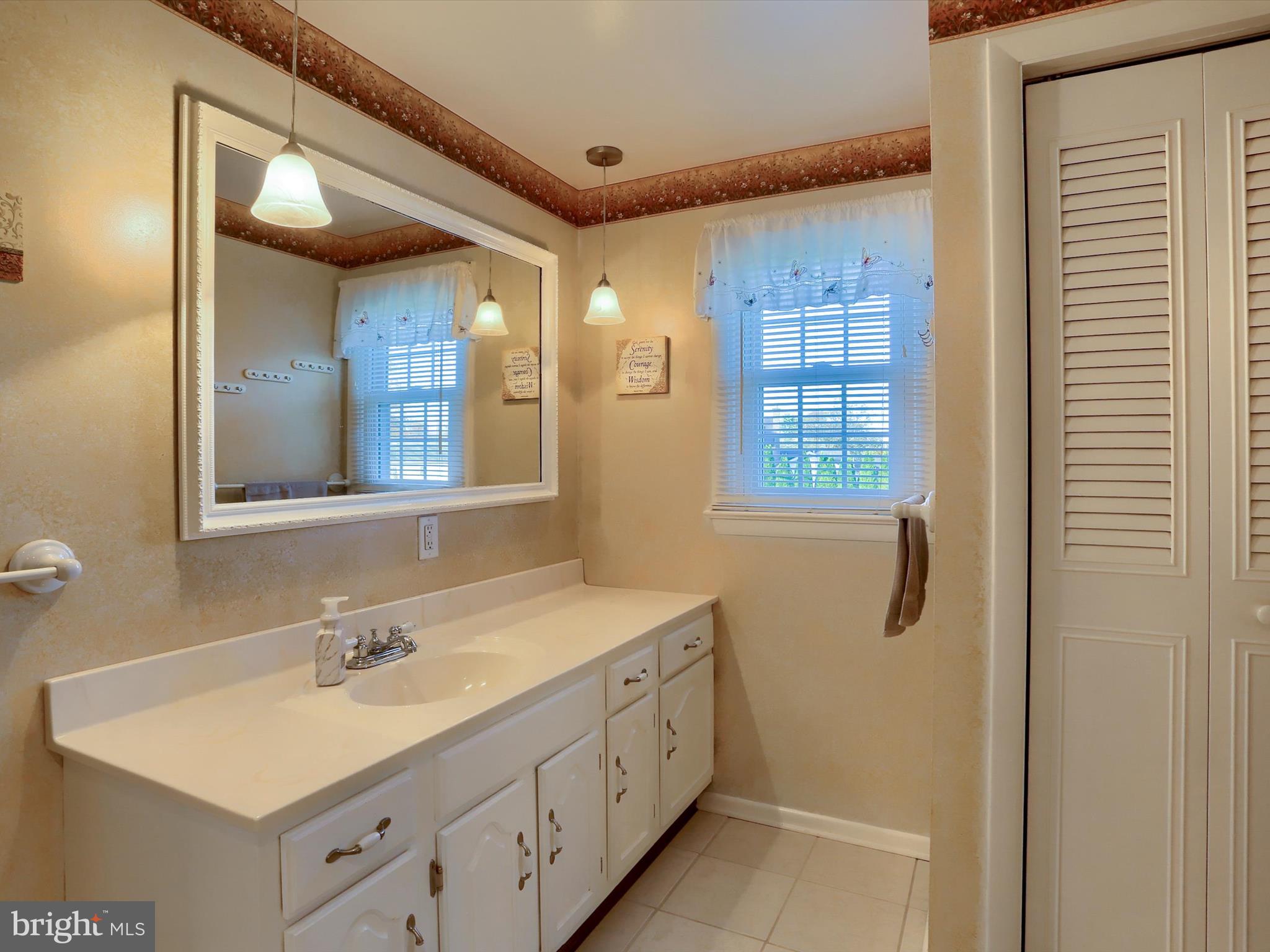 5256 Strathmore Drive Mechanicsburg, PA 17050 - Photo 28 of 47 a bathroom with a double vanity sink a mirror and a shower