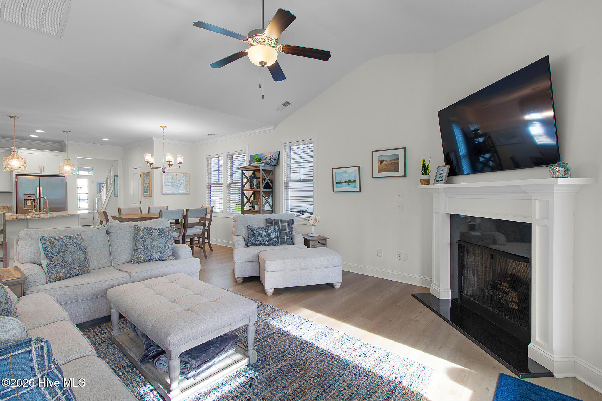 134 Freedom Park Road Beaufort, NC 28516 - Photo 17 of 57 Living Room with Fireplace