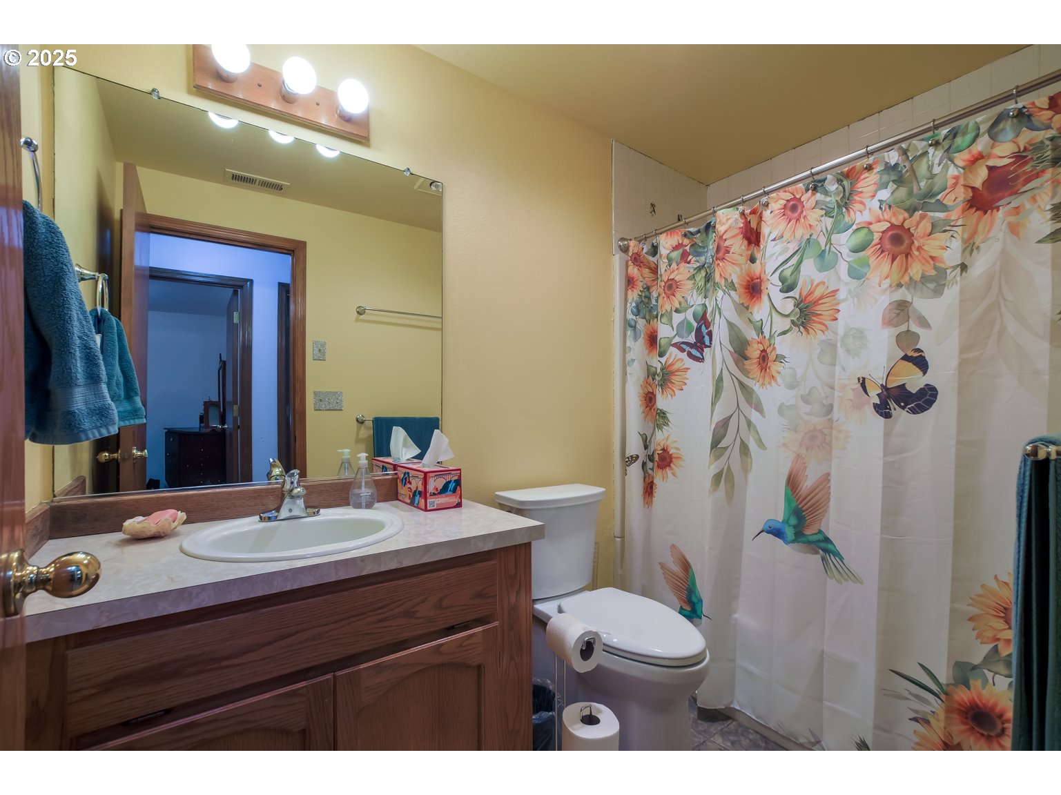 1809 Northwest 310th Street Ridgefield, WA 98642 - Photo 18 of 37 a bathroom with a sink vanity mirror and toilet