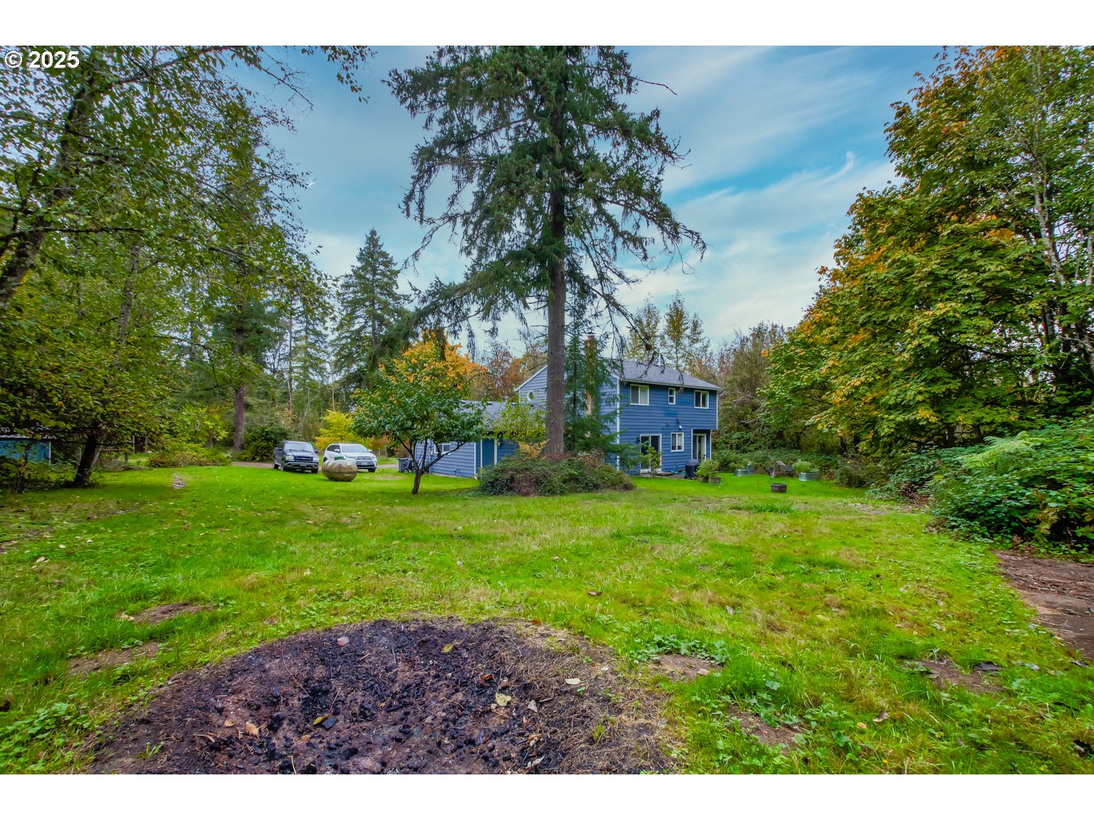1809 Northwest 310th Street Ridgefield, WA 98642 - Photo 33 of 37 a backyard of a house with plants and large trees