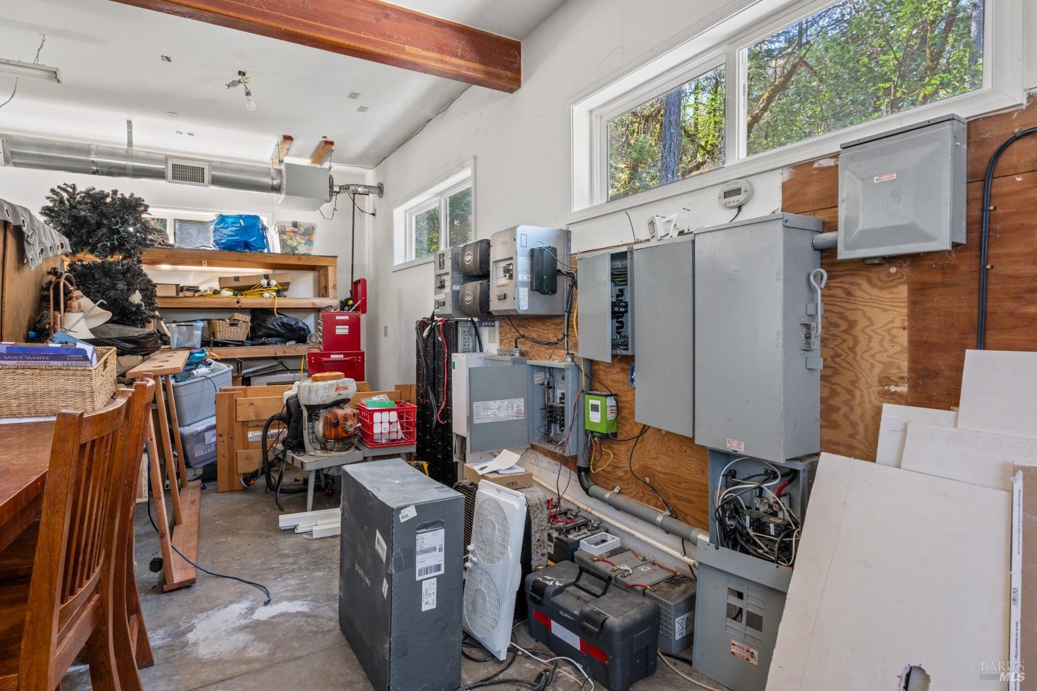 9355 Spyrock Road Laytonville, CA 95454 - Photo 16 of 22 a room with storage and utility