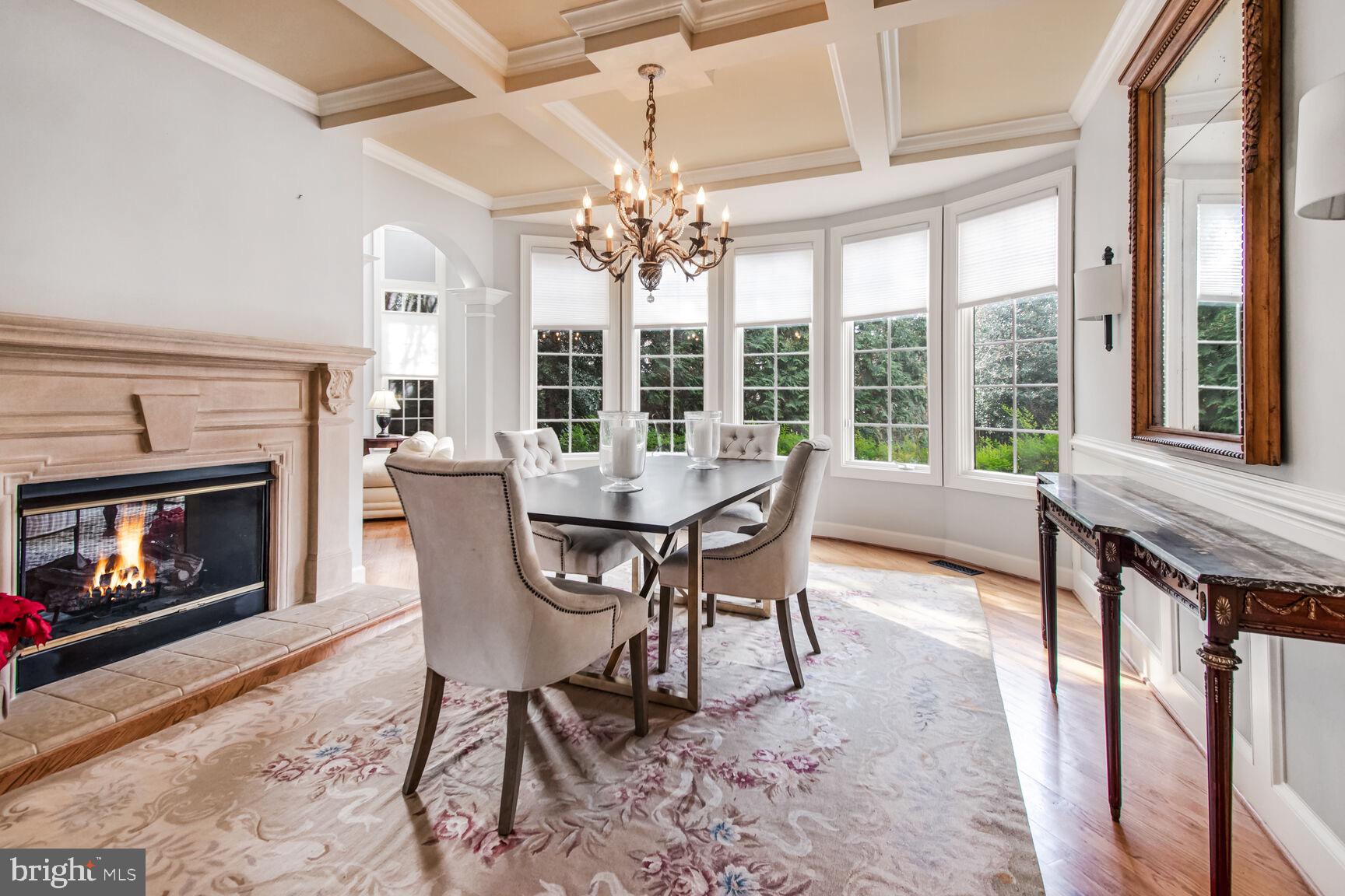 1550 Shelford Court Vienna, VA 22182 - Photo 21 of 60 a view of a dining room with furniture window and outside view