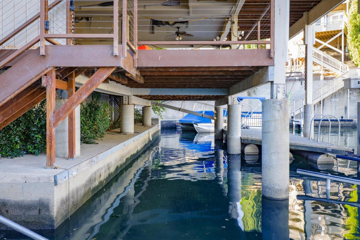 771 Mother Shipton Road Copperopolis, CA 95228 - Photo 68 of 72 Interior docking area for SUPs, kayaks, or small dinghy, off the main dock.