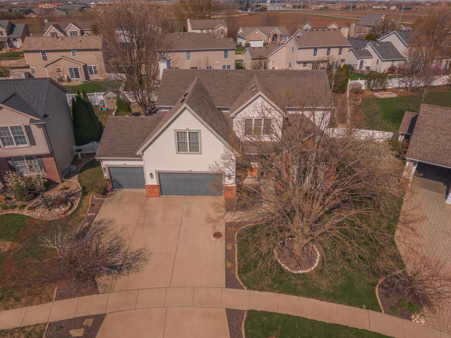 1223 Joy Walk Way Normal, IL 61761 - Photo 48 of 48 an aerial view of a house with garden
