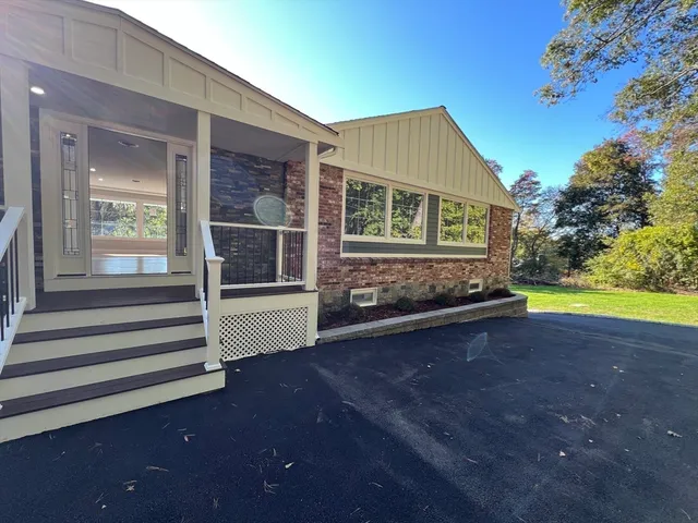 a view of outdoor space and deck