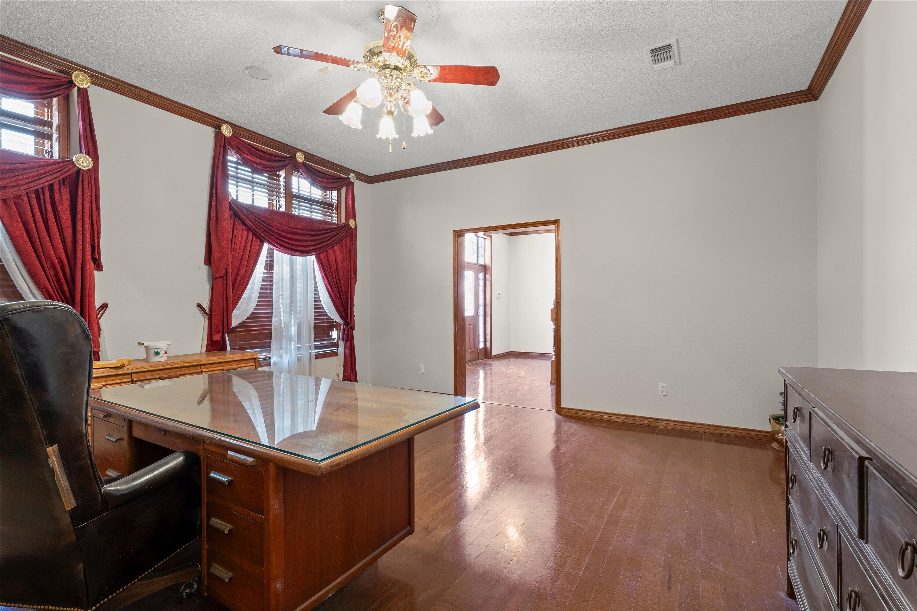 2404 York Avenue Lubbock, TX 79407 - Photo 34 of 88 a view of kitchen with furniture and a ceiling fan