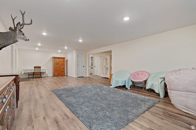 75 North 100th Street West Fillmore, UT 84631 - Photo 38 of 62 Family room featuring recessed lighting and light wood-style floors