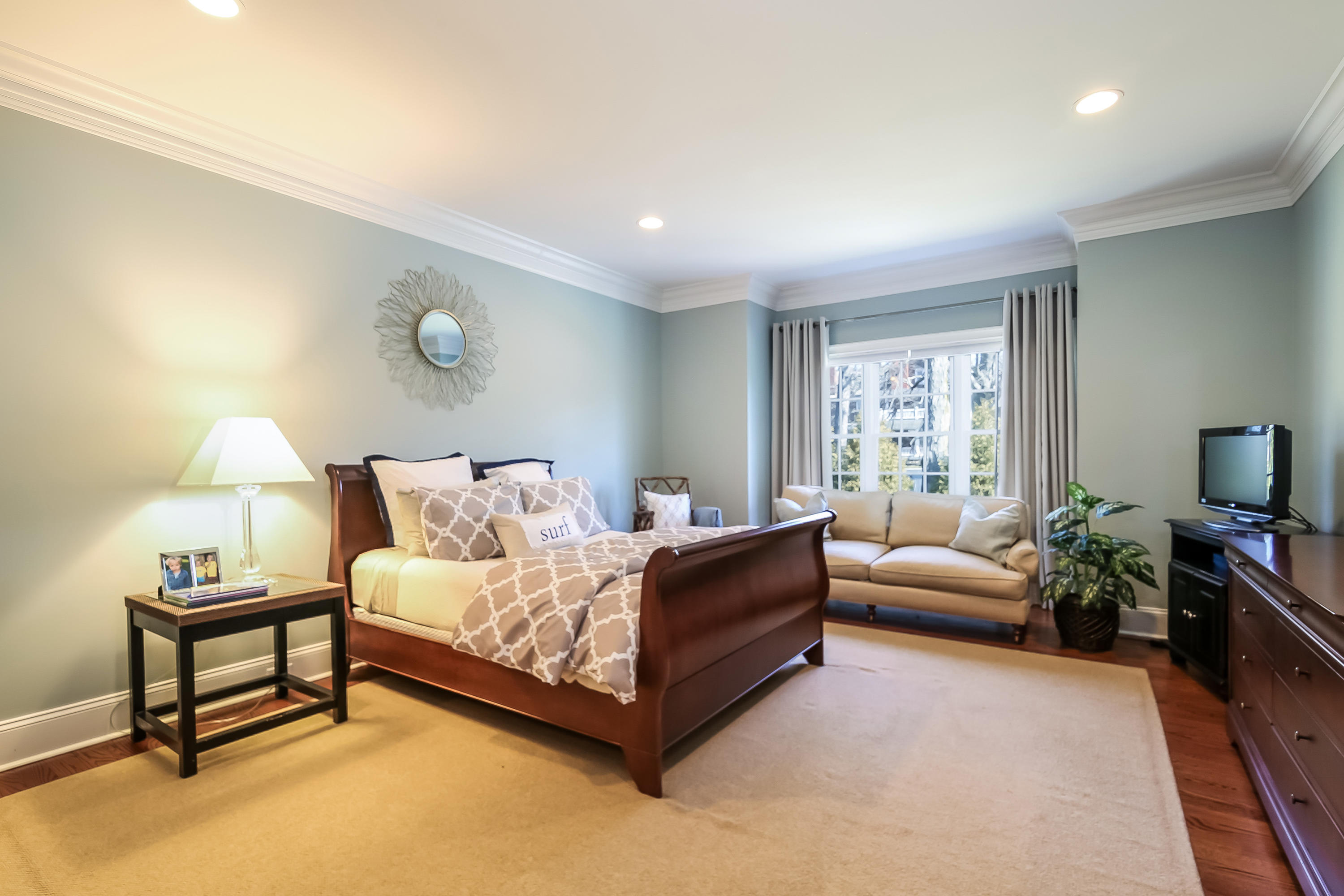 3 Bishops Gate Road Darien, CT 06820 - Photo 27 of 61 a bedroom with bed furniture and a flat tv screen