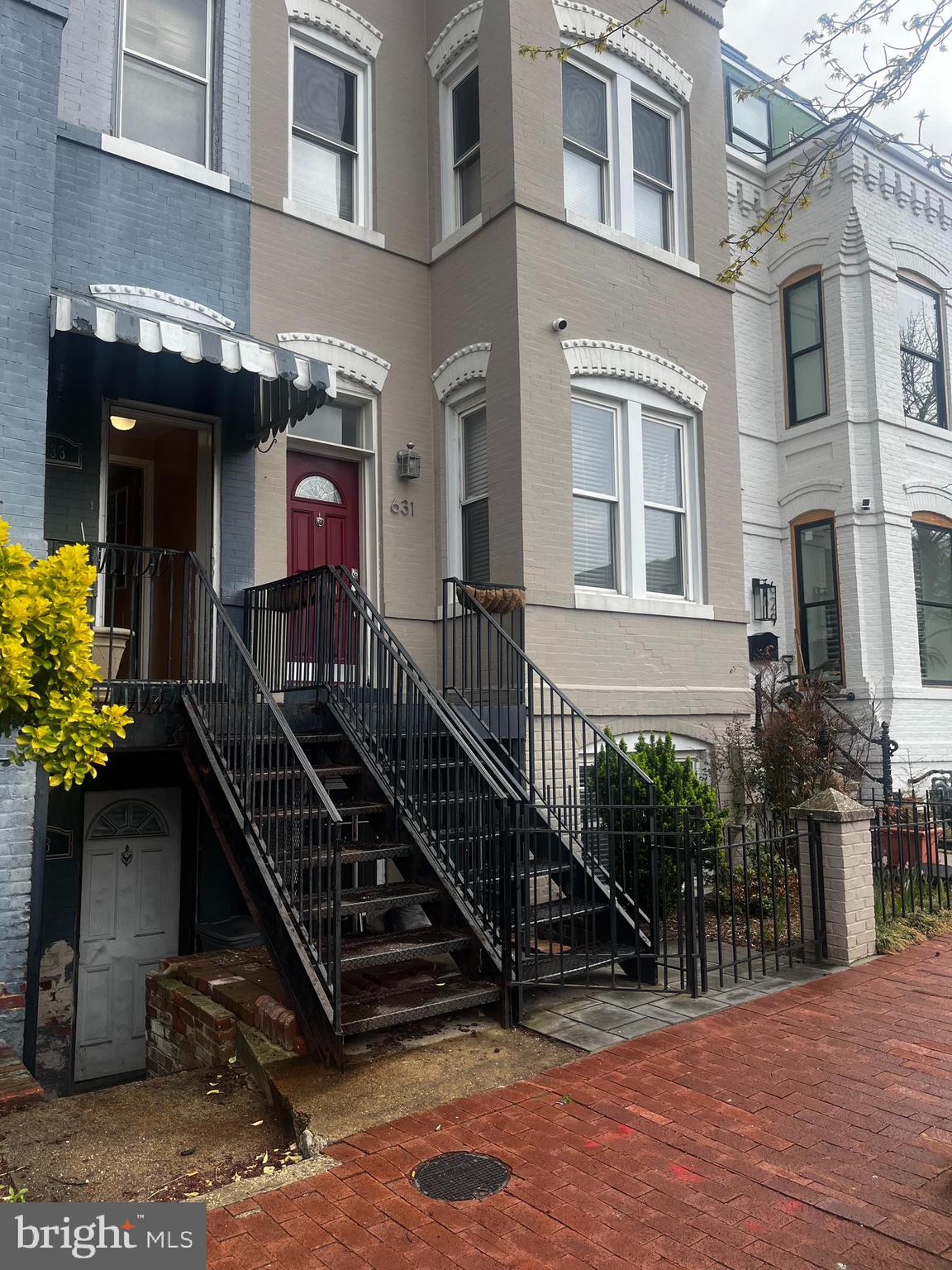 a view of a house with many windows