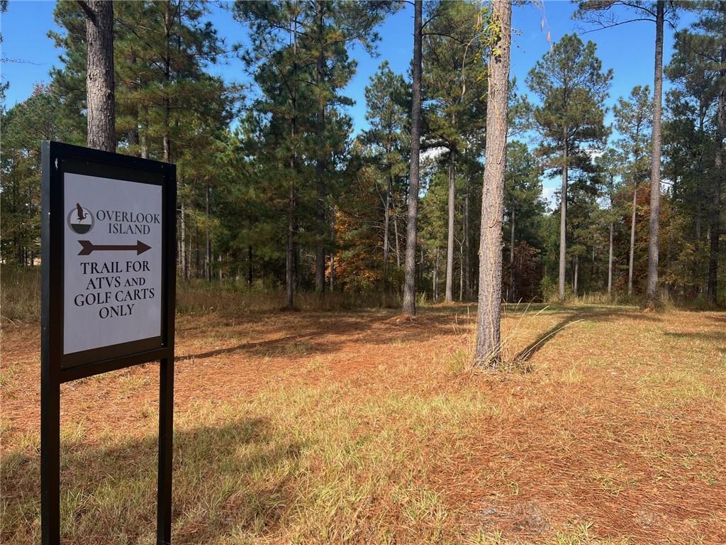 117 Overlook Drive Eatonton, GA 31024 - Photo 18 of 30 a view of a street sign under a large tree