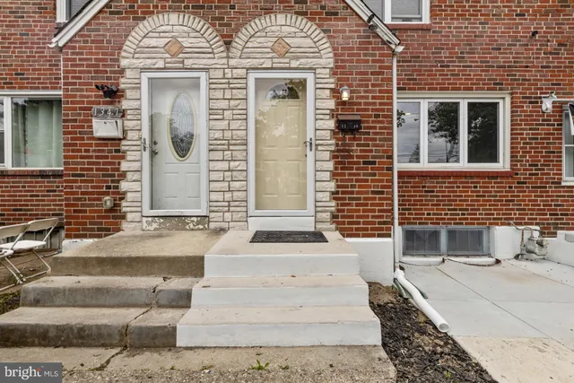 a view of house and front door