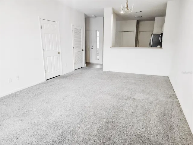 a view of an empty room