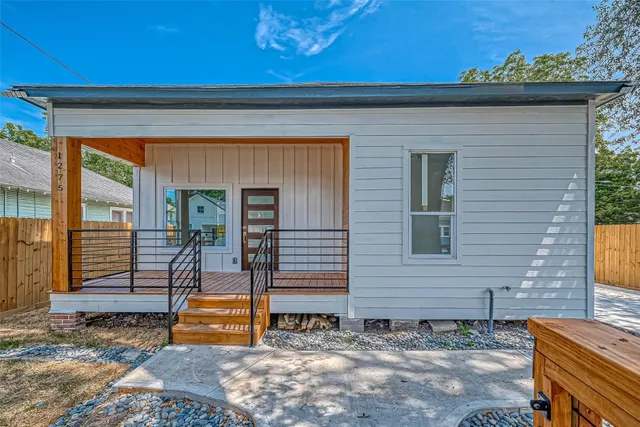 a view of a house with a door