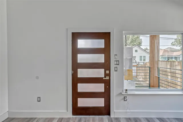 a view of front door