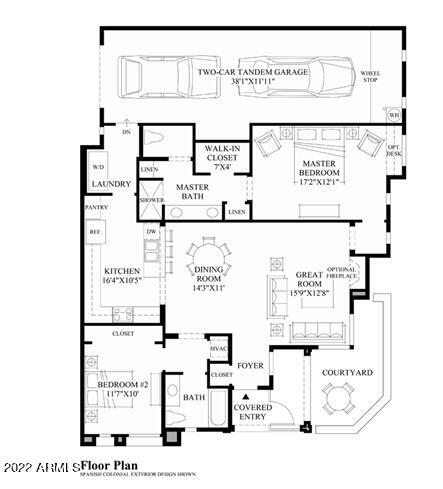 3935 East Rough Rider Road, Unit 1063 Phoenix, AZ 85050 - Photo 51 of 51 Amici floor plan