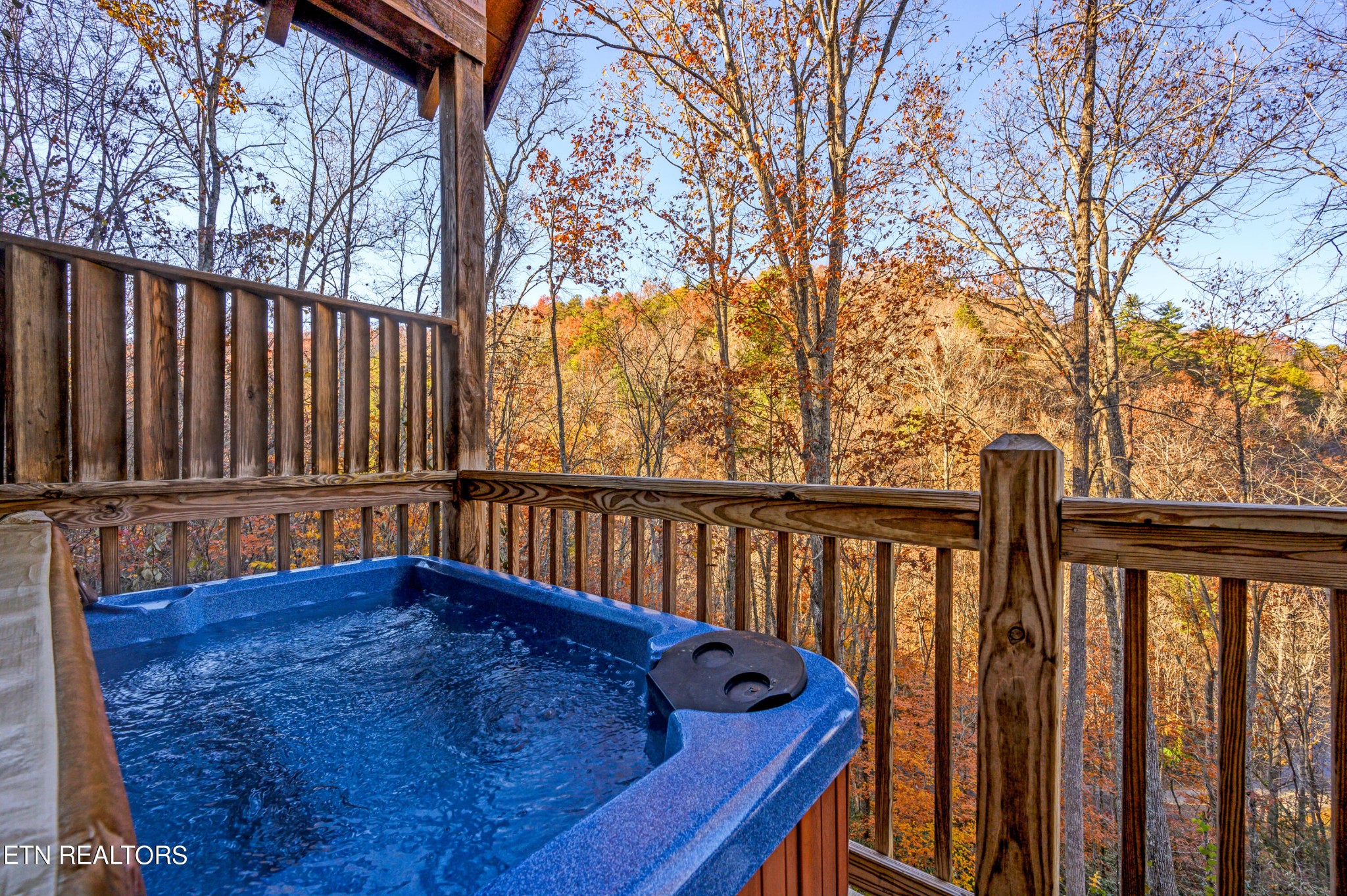 2505 Wildcat Ridge Road Sevierville, TN 37862 - Photo 18 of 48 a view of a balcony with wooden floor
