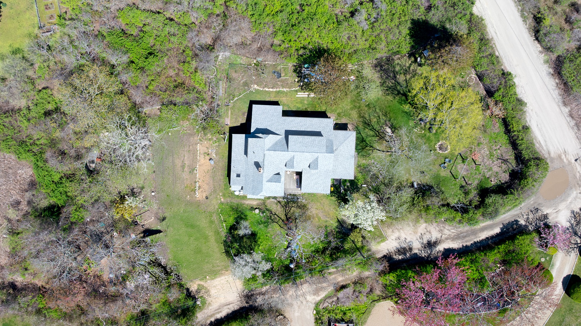 23 Dukes Road Nantucket, MA 02554 - Photo 2 of 6 an aerial view of a house with a yard
