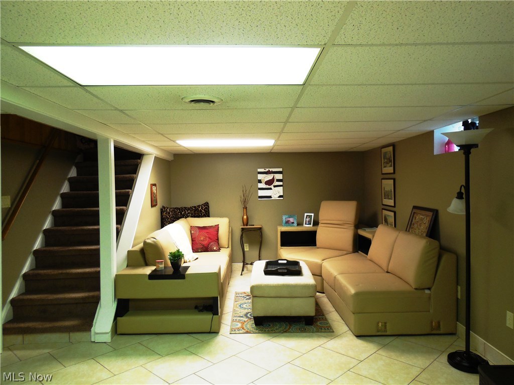 29444 White Road Wickliffe, OH 44092 - Photo 10 of 15 Partially finished lower level with ceramic floors, great space!!