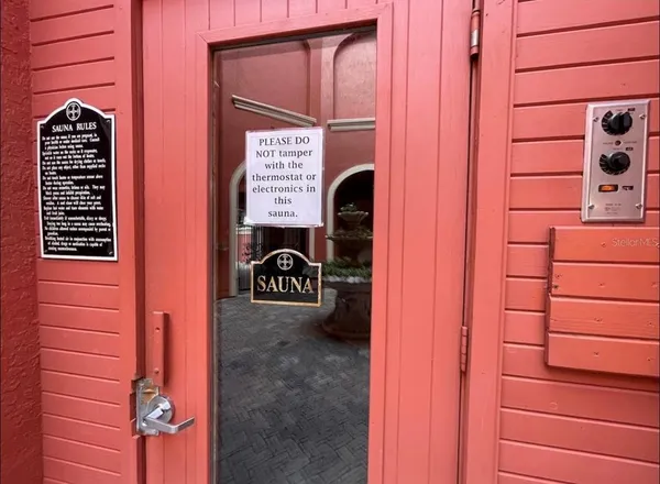 a close up of a door