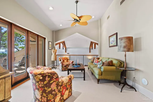 a bed room with a bed and a couch