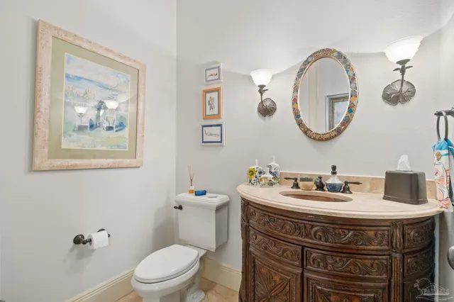 a view of chair and tables