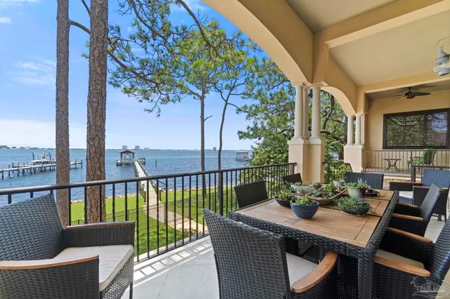 a view of a garden with a tree