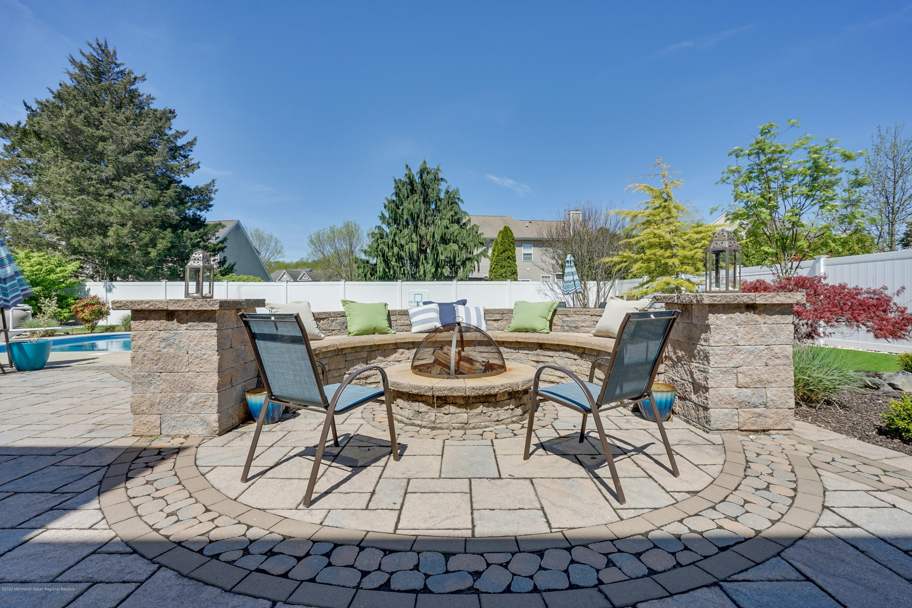 8 Lancaster Way Jackson, NJ 08527 - Photo 48 of 58 Paver Fire Pit