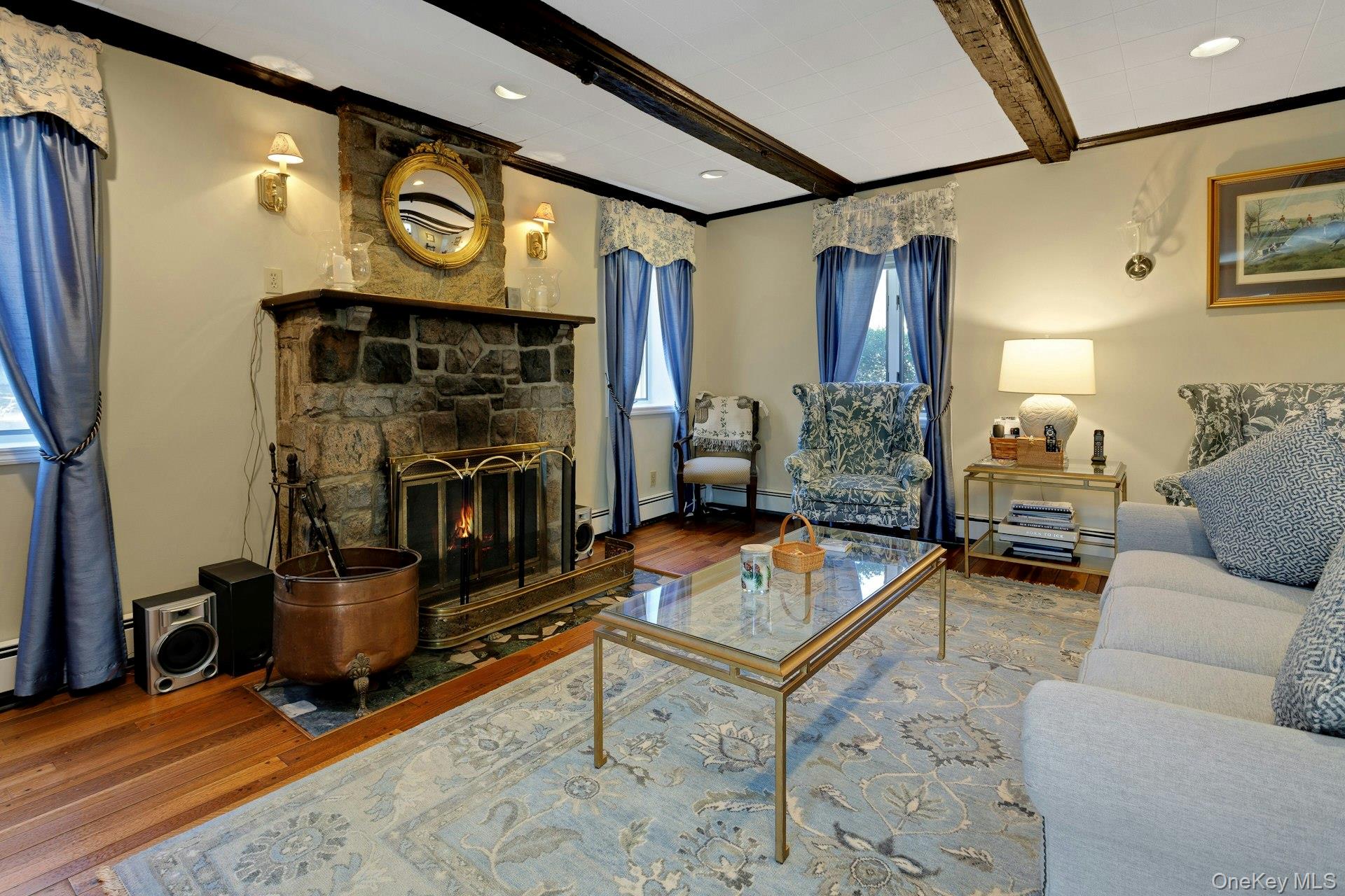 103 Church Hill Road Carmel, NY 10512 - Photo 15 of 33 Living room with stone fireplace