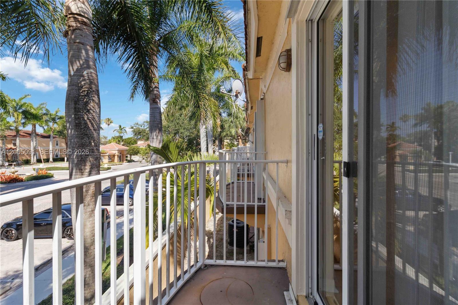 3079 Southwest 129th Way, Unit 159 Miramar, FL 33027 - Photo 29 of 44 a view of a balcony
