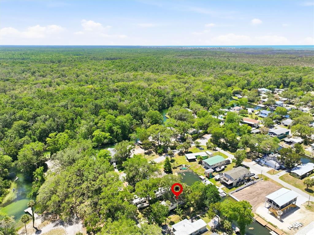 6169 Waverly Road Weeki Wachee, FL 34607 - Photo 17 of 51 an aerial view of residential houses with outdoor space and trees