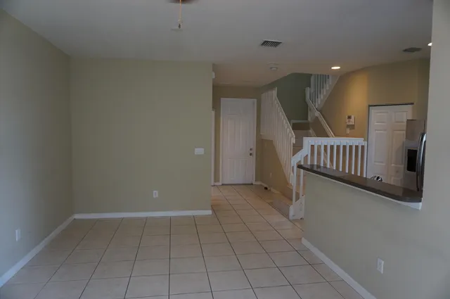 a view of an empty room